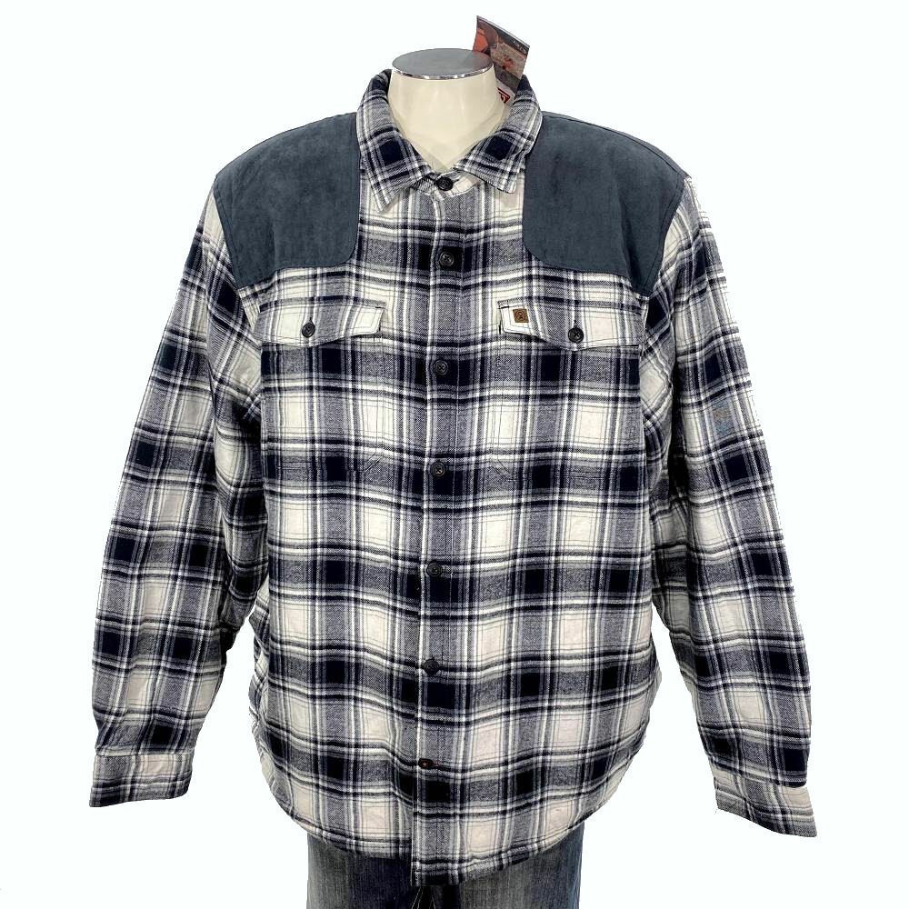 NWT Coleman Plaid Button Jacket 2XL Black‎ White Warm Sherpa Outdoor Hike Hunt